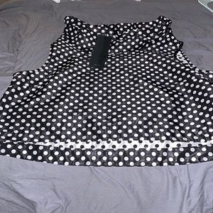 Sun Kim polka dot top